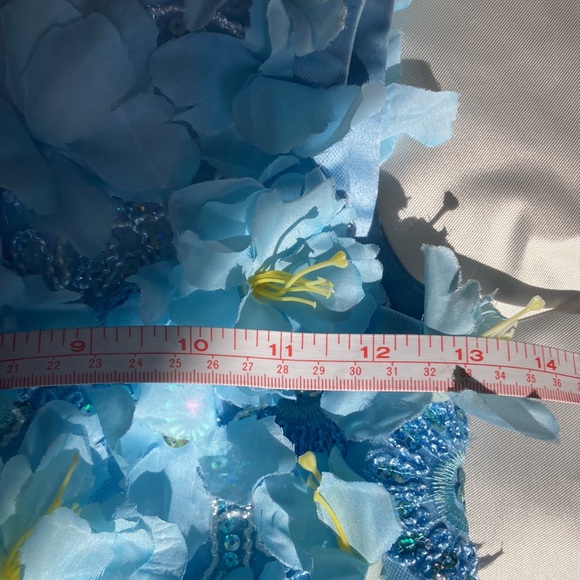 couture floral gown measurements in description (kid size) - Picture 17 of 17